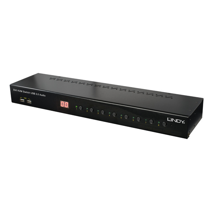 Lindy 39317 chaveador KVM Preto