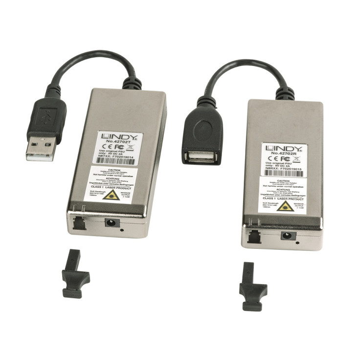 Lindy 42702 extensor de redes Recetor e transmissor de rede Cinzento