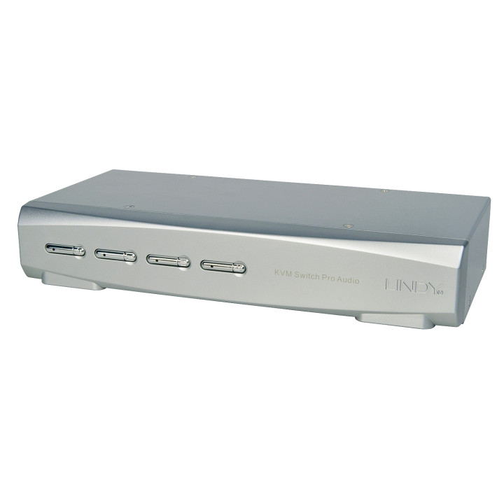 Lindy 4 Port DisplayPort 1.2, USB 2.0 & Audio KVM Switch