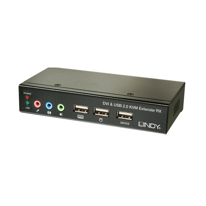 Lindy 39377 chaveador KVM Preto