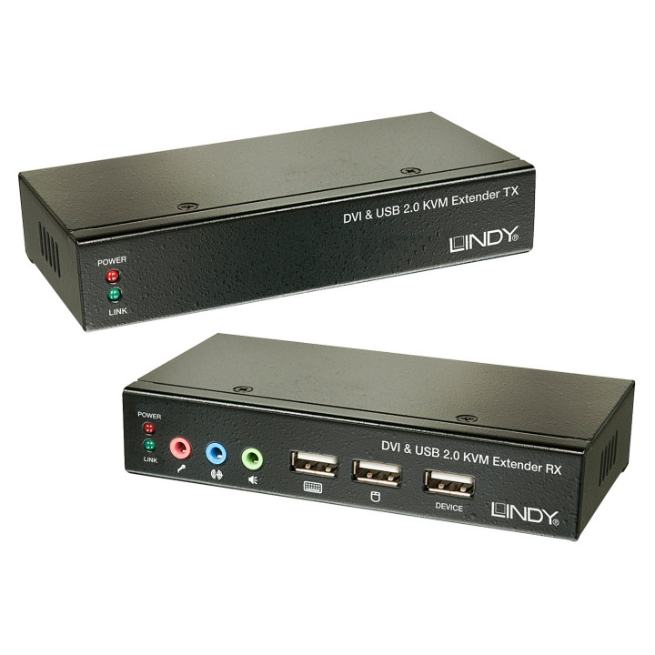 Lindy 39377 chaveador KVM Preto