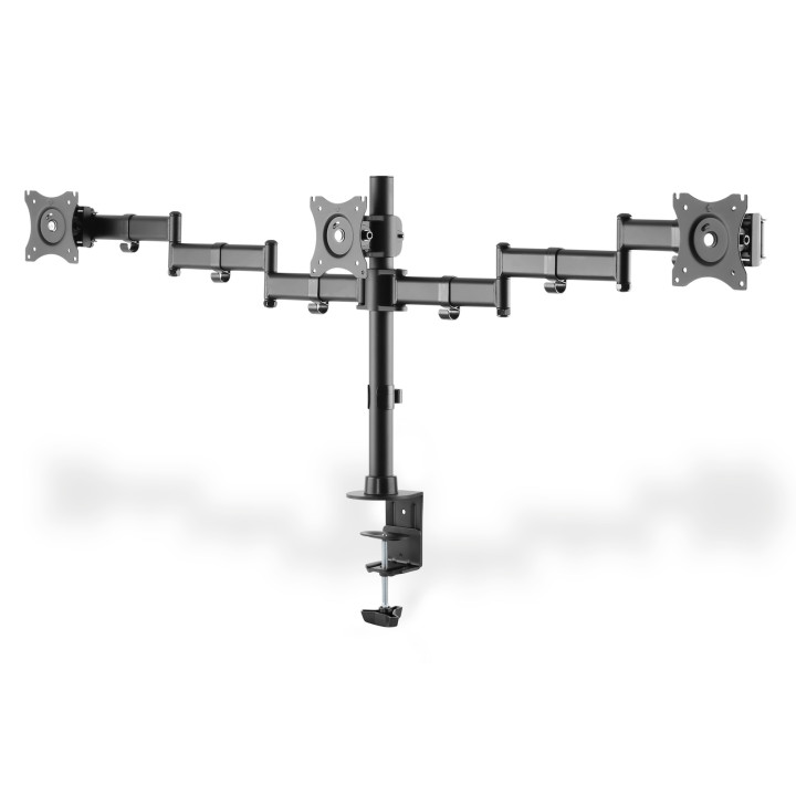 Digitus DA-90362 montagem e suporte para monitores 68,6 cm (27") Clamp Preto