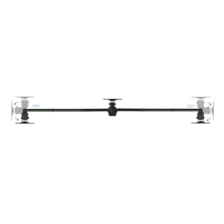 TooQ DB1327TN-B montagem e suporte para monitores 68,6 cm (27") Clamp Preto