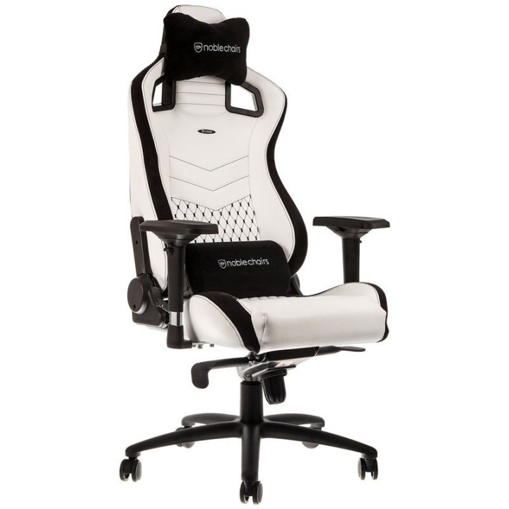 Cadeira noblechairs EPIC PU Leather Branco / Preto
