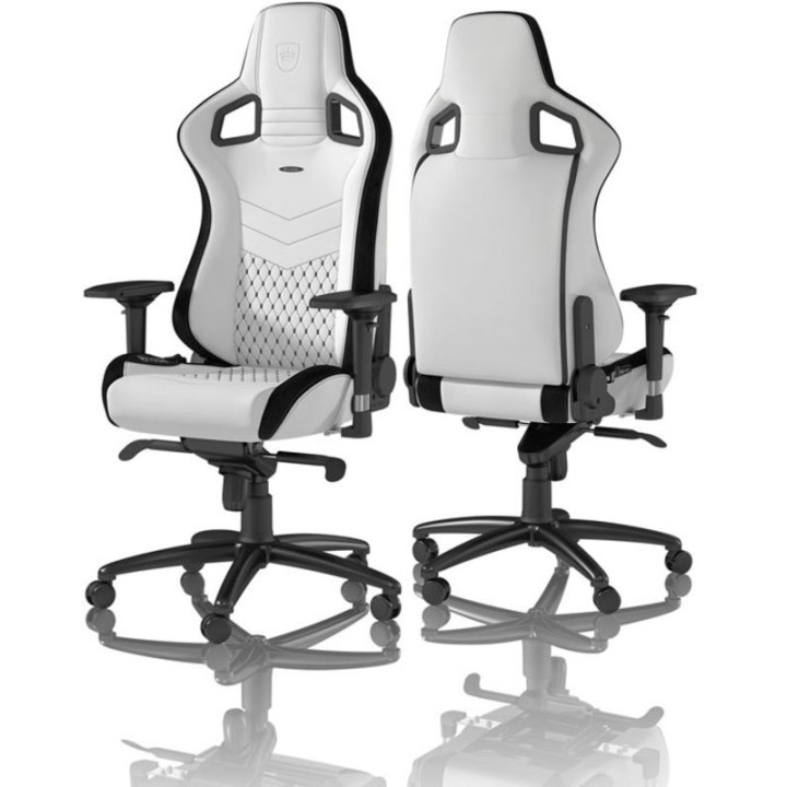 Cadeira noblechairs EPIC PU Leather Branco / Preto
