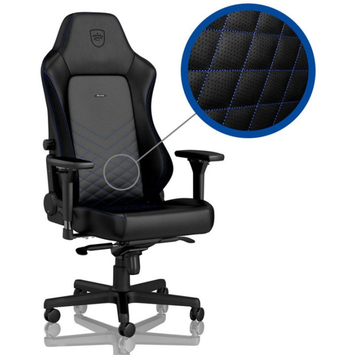 Cadeira noblechairs HERO PU Leather Preto / Azul