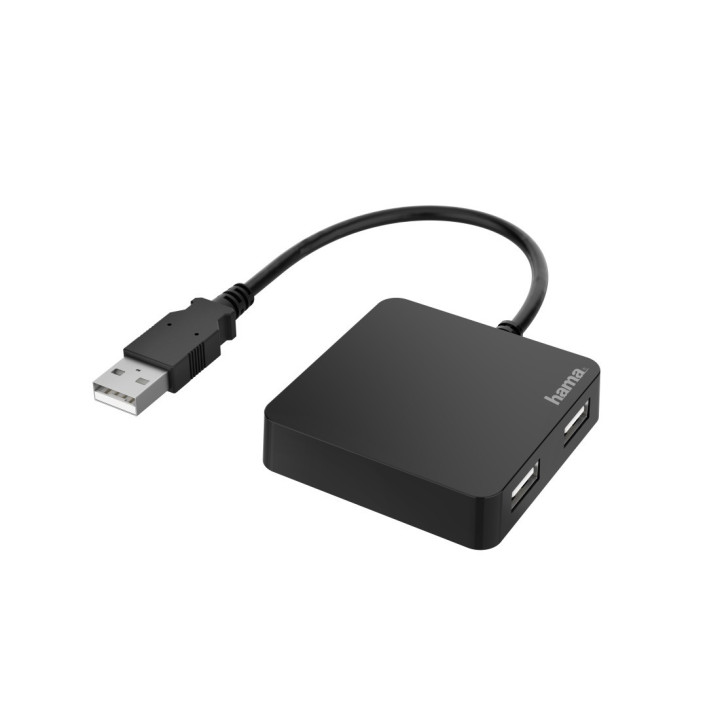 Hama 00200121 hub de interface USB 2.0 480 Mbit s Preto