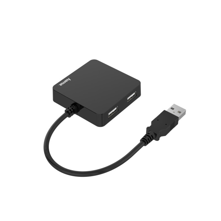 Hama 00200121 hub de interface USB 2.0 480 Mbit s Preto