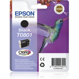 Epson Hummingbird Tinteiro Preto T0801 Tinta Claria Photographic (c alarme RF+AM)