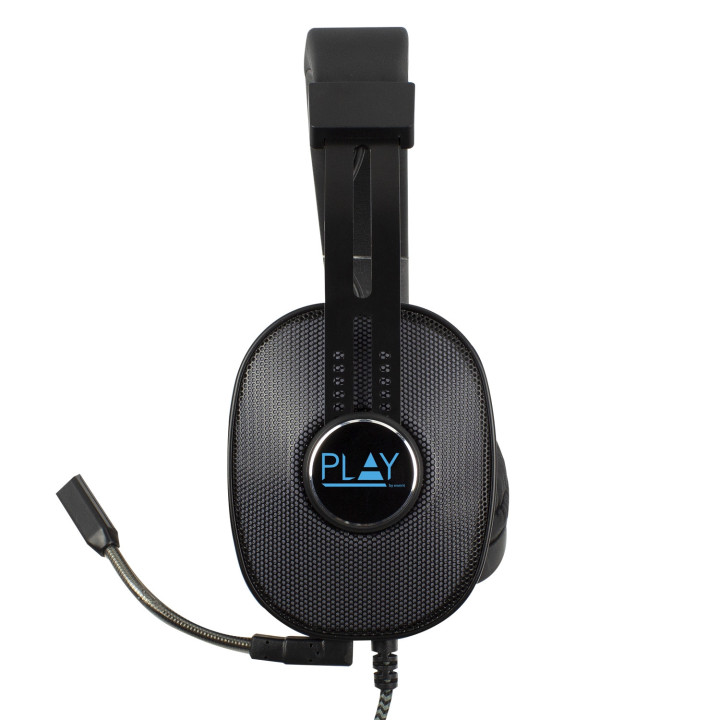 Ewent Play PL3321 Auscultadores Com fios Fita de cabeça Jogos Preto