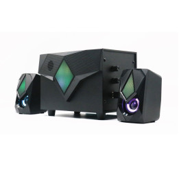 Ewent EW3526 conjunto de colunas 11 W Preto 2.1 canais