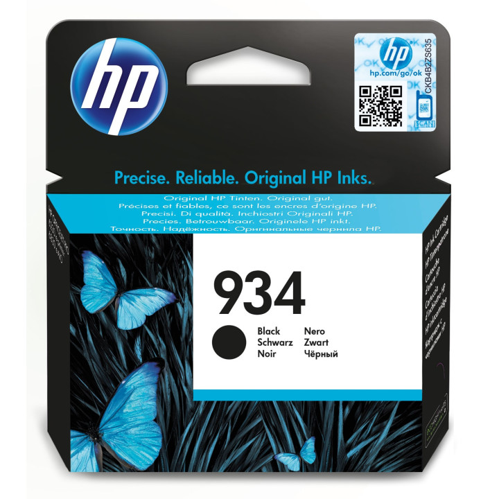HP Cartucho de tinta preto 934 original