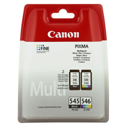 Canon PG-545 CL-546 Multipack tinteiro 2 unidade(s) Original Preto, Ciano, Magenta, Amarelo