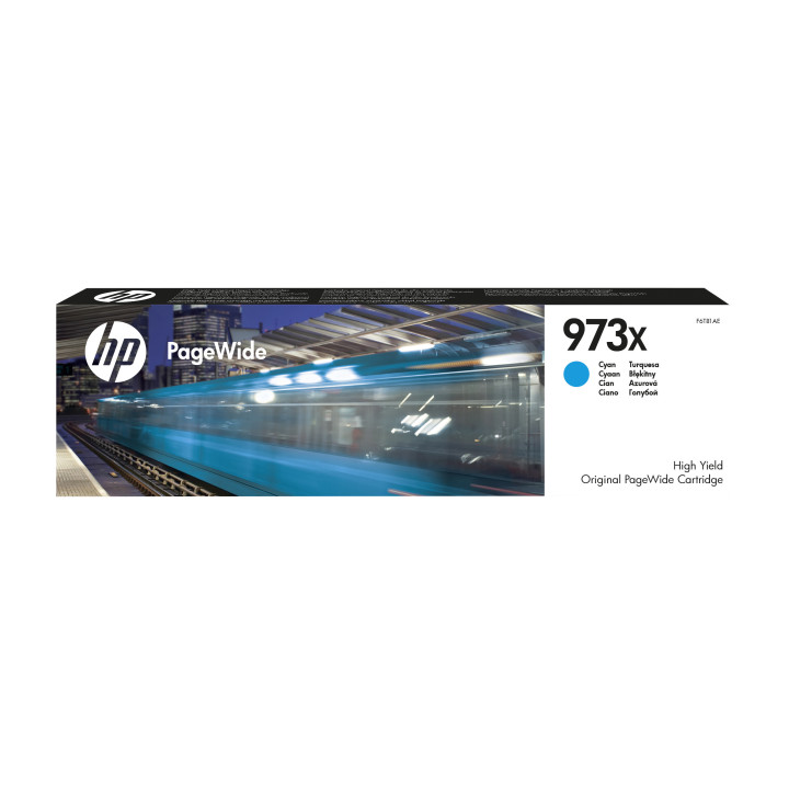 HP Consumível PageWide Original 973X Ciano de elevado rendimento