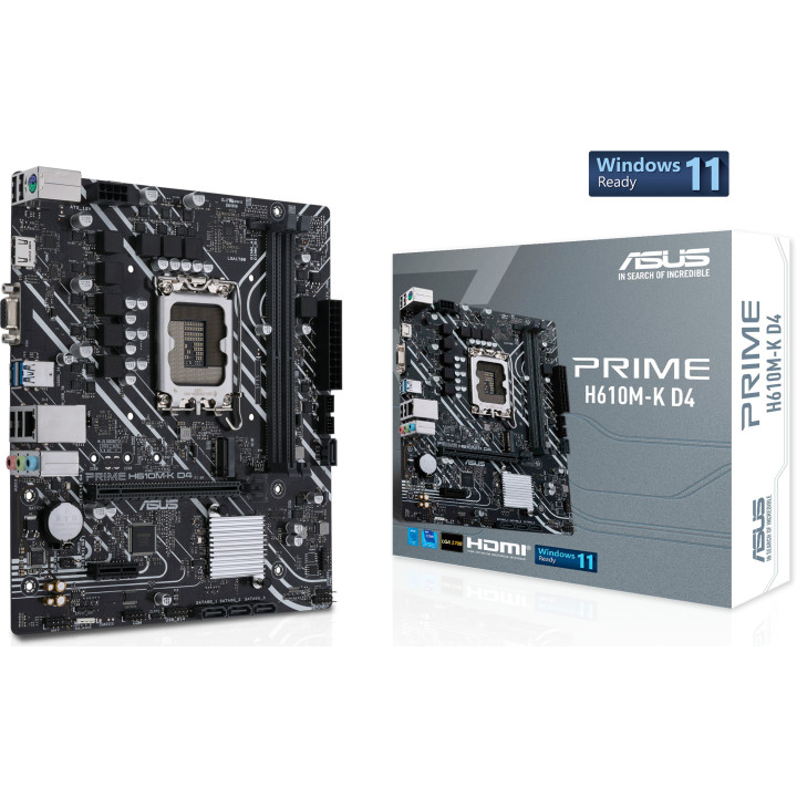 Motherboard ASUS PRIME H610M-K D4 Intel H610 LGA 1700 micro ATX