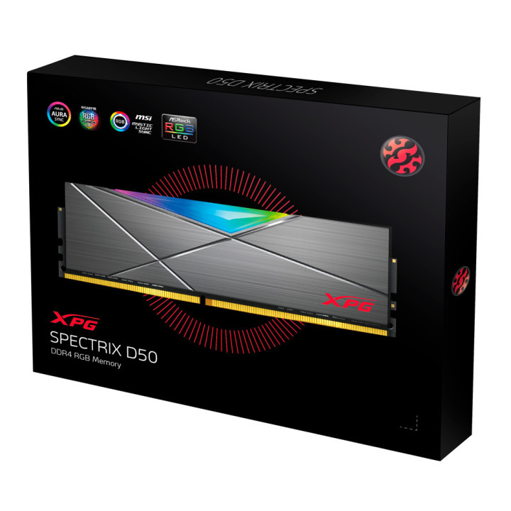 XPG SPECTRIX D-50 módulo de memória 16 GB 2 x 8 GB DDR4 3200 MHz