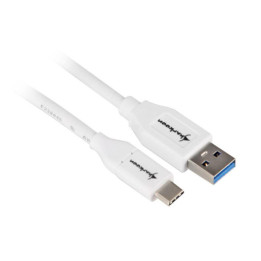 Cabo Sharkoon USB A 3.2 (Macho) p/ USB-C (Macho) 50cm Branco