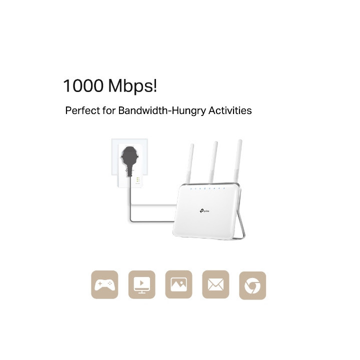 TP-LINK TL-PA7019P KIT 1000 Mbit s Ethernet LAN Branco 2 unidade(s)