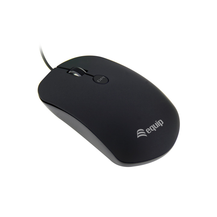 Equip 245114 rato Ambidestro USB Type-A Ótico 1600 DPI