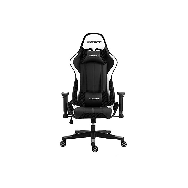 DRIFT DR175 Cadeira de jogos universal Assento acolchoado Preto, Branco