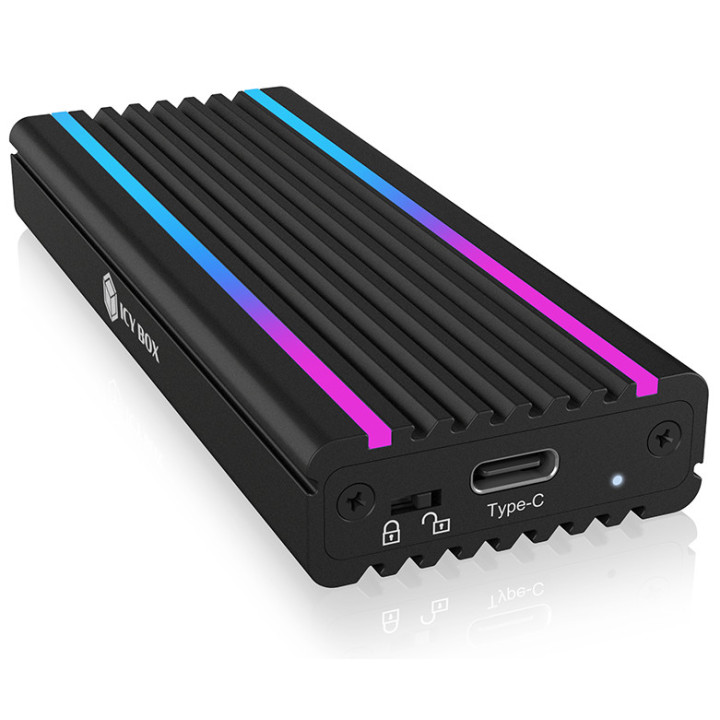 ICY BOX IB-1824ML-C31 Compartimento SSD Preto M.2