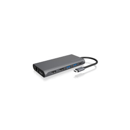 ICY BOX IB-DK4050-CPD USB 3.2 Gen 1 (3.1 Gen 1) Type-C 5000 Mbit s Antracite