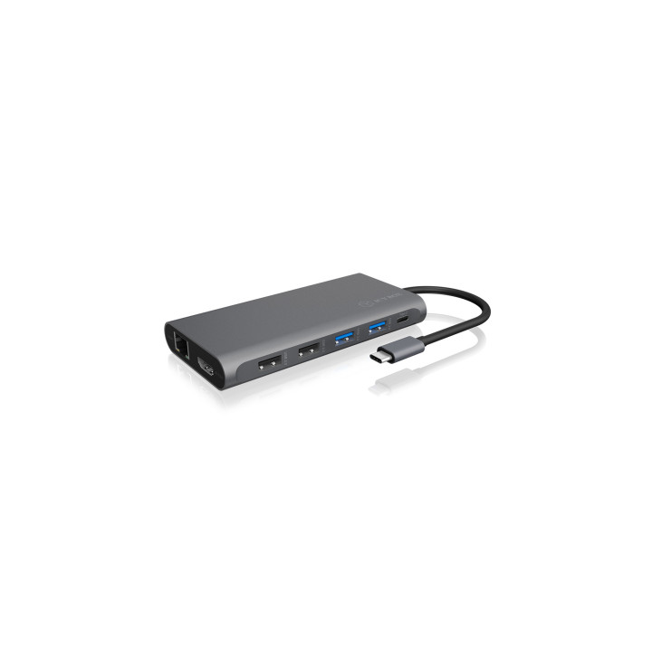 ICY BOX IB-DK4050-CPD USB 3.2 Gen 1 (3.1 Gen 1) Type-C 5000 Mbit s Antracite