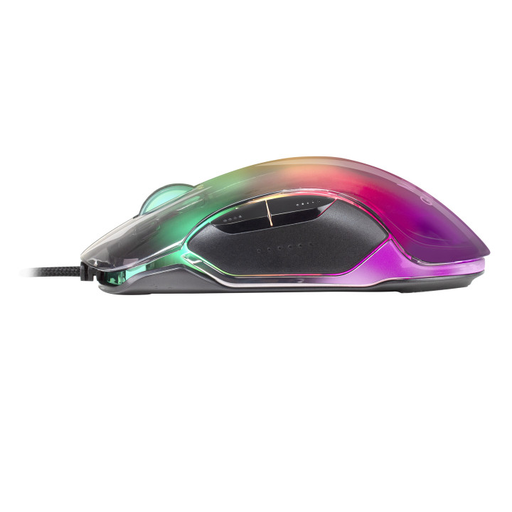 Mars Gaming MMGLOW rato Mão direita USB Type-A 12800 DPI