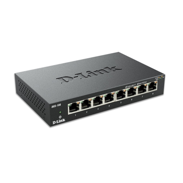 D-Link DGS-108 switch de rede Não-gerido Preto