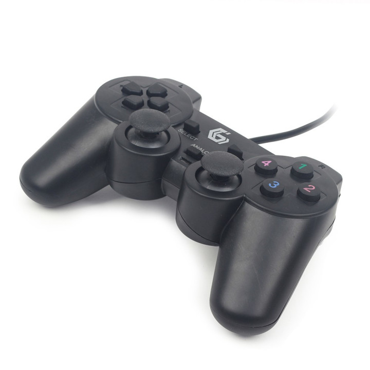 Gembird JPD-UDV-01 controlador de jogo Preto USB 2.0 Gamepad Analógico   Digital PC