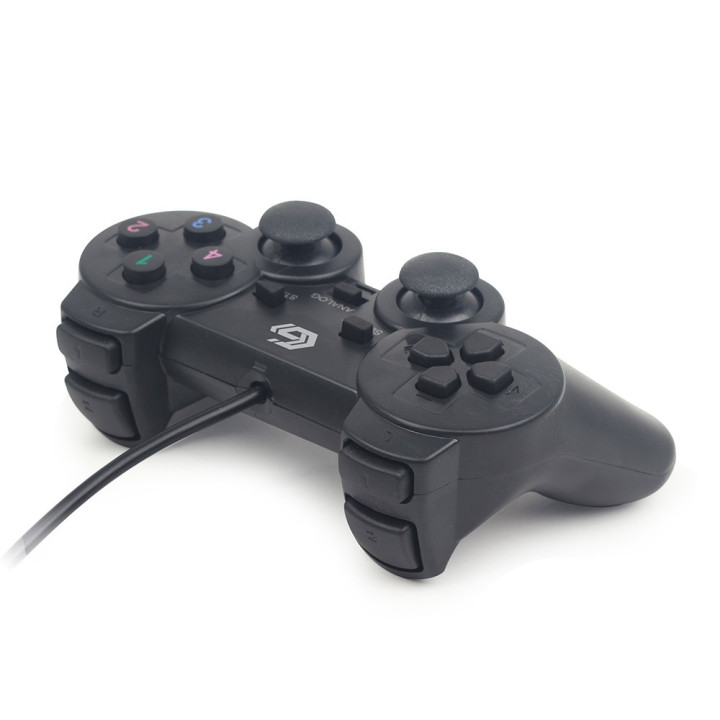 Gembird JPD-UDV-01 controlador de jogo Preto USB 2.0 Gamepad Analógico   Digital PC