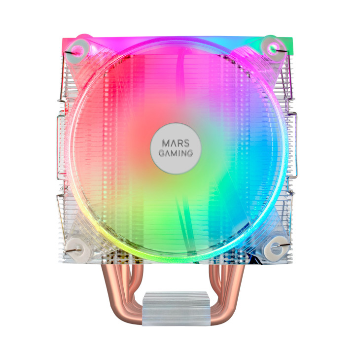 Mars Gaming MCPU66 Sistema de Arrefecimento de Computador Processador Arrefecimento a ar 12 cm Prateado, Transparente