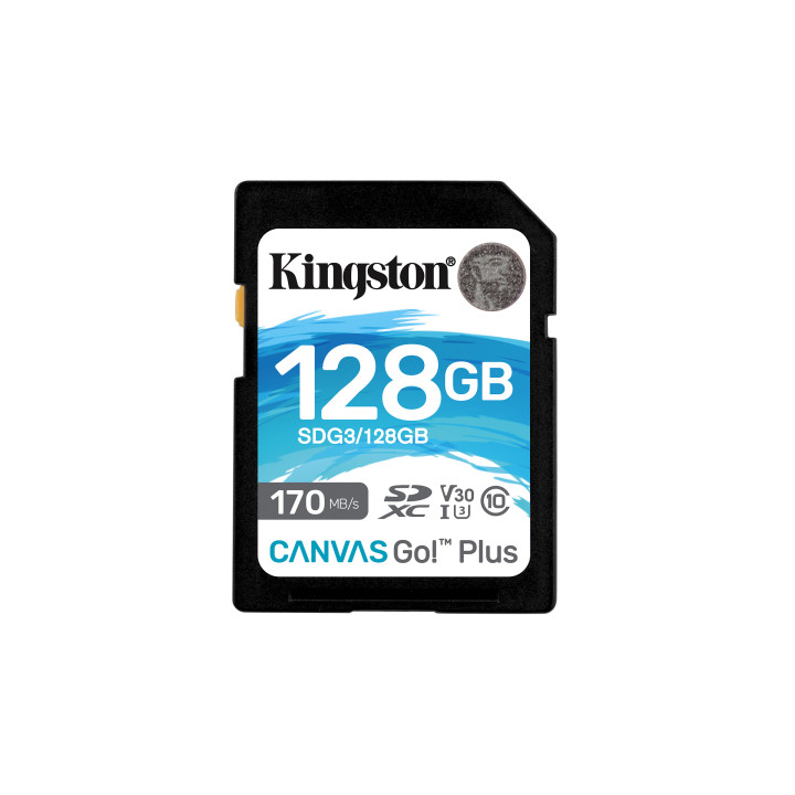 Cartão de Memória Kingston Technology Canvas Go! Plus 128GB SD UHS-I Classe 10