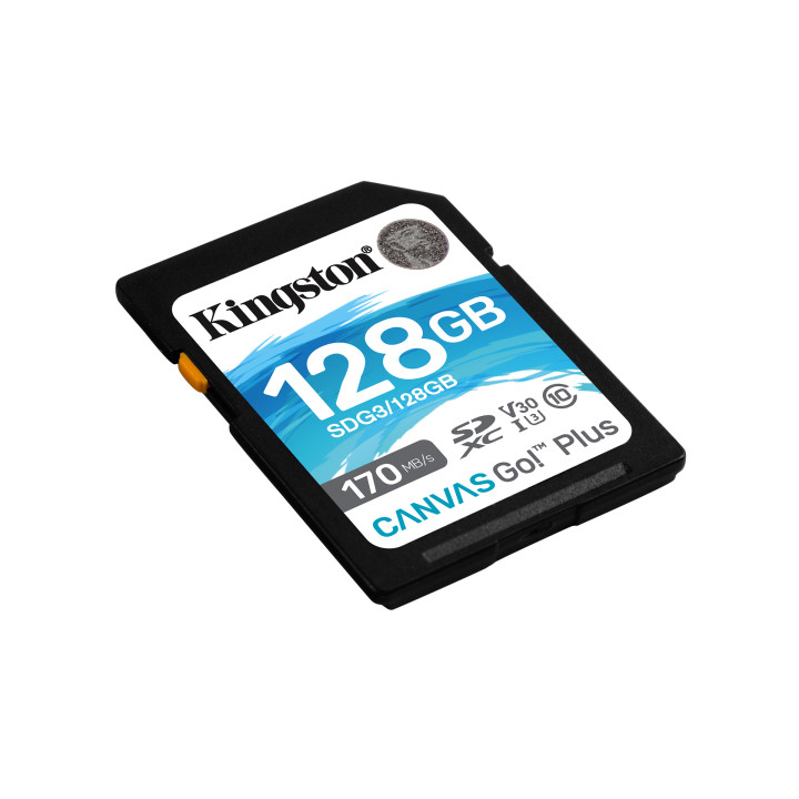 Cartão de Memória Kingston Technology Canvas Go! Plus 128GB SD UHS-I Classe 10