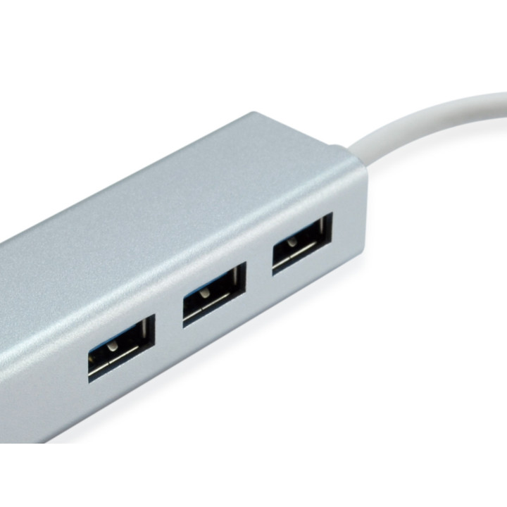 Placa de rede LevelOne USB-0503 Ethernet 1000 Mbit/s + Hub USB 3.0