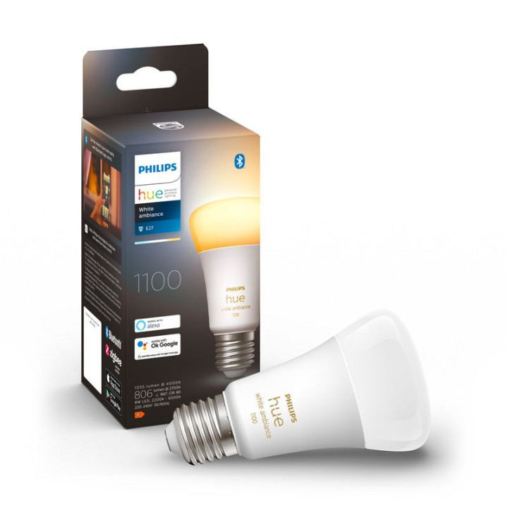 Lâmpada Inteligente Philips HueWA 8W A60 E27 EU Luz Branca
