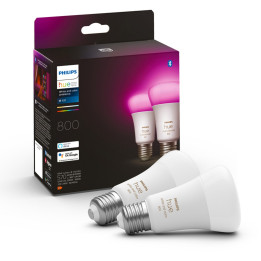Lâmpada Inteligente Philips HueWCA 9W A60 E27 2P EUR Luz Branca/RGB
