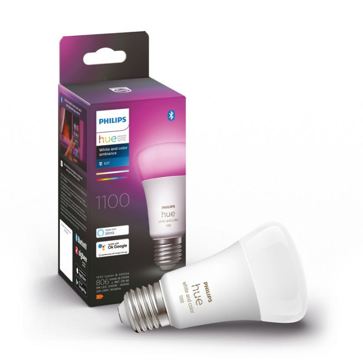 Lâmpada Inteligente Philips HueWCA 9W A60 E27 Luz Branca/RGB