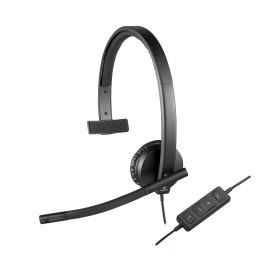Logitech USB Headset H570e Mono Auscultadores Com fios Fita de cabeça Escritório Call center Preto