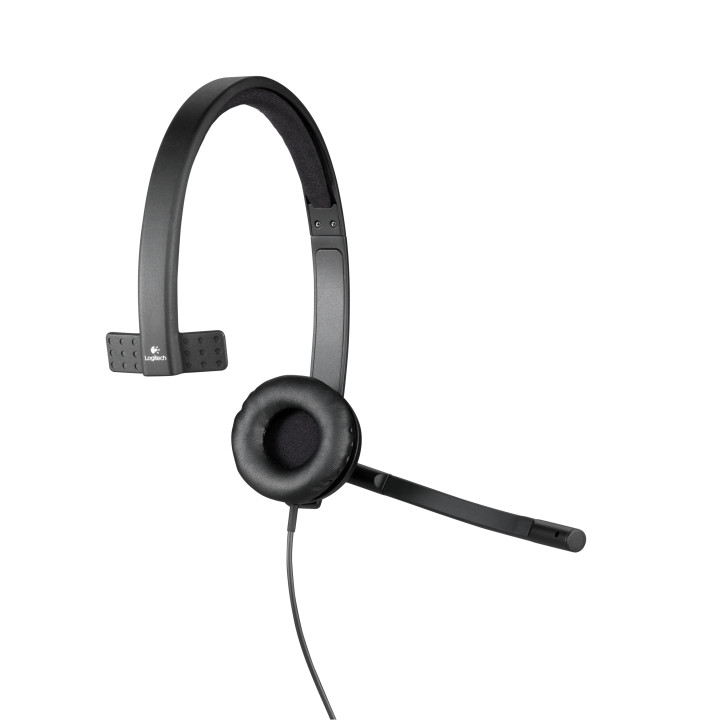 Logitech USB Headset H570e Mono Auscultadores Com fios Fita de cabeça Escritório Call center Preto