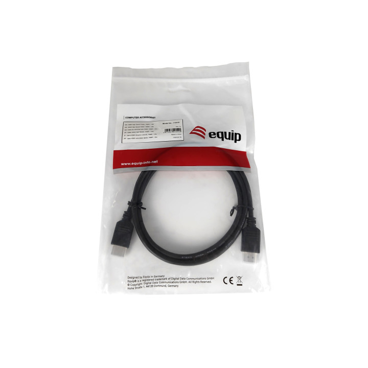 Equip 119310 cabo HDMI 1,8 m HDMI Type A (Standard) Preto