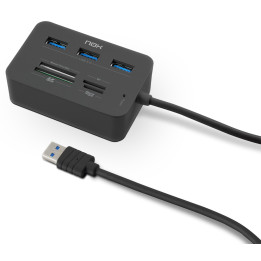 NOX Lite Reader One Com fios USB 3.2 Gen 1 (3.1 Gen 1) Type-A Preto