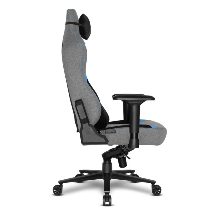 Cadeira gaming Alpha Gamer Phenix Fabric Grey / Black / Blue
