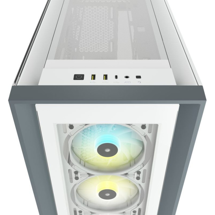 Caixa ATX Corsair iCUE 5000X RGB Branca