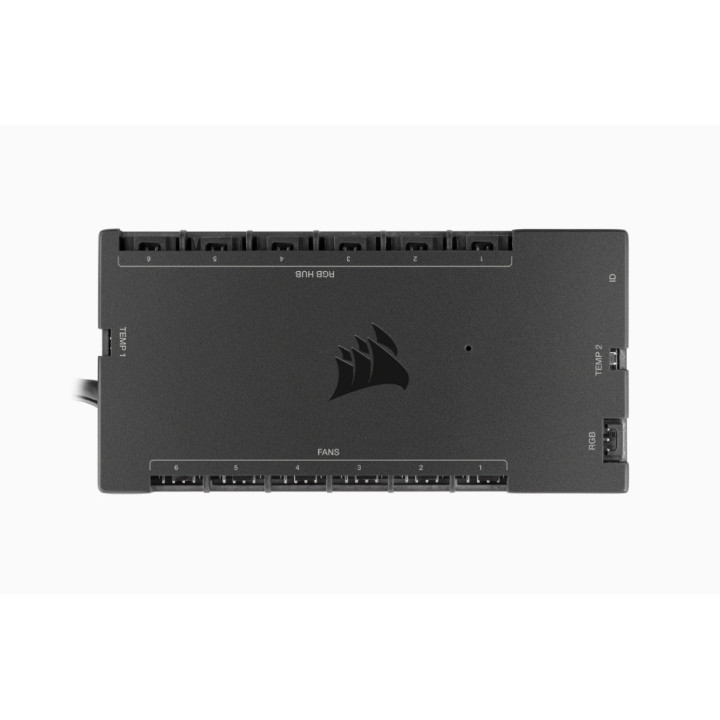 Corsair iCUE Commander Core XT controlador de velocidade de ventilador 6 canais Preto