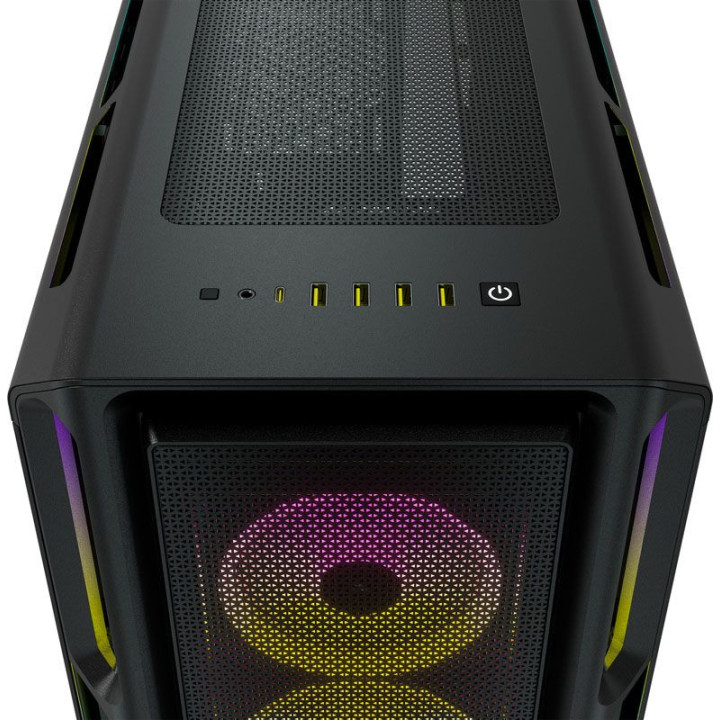 Caixa ATX Corsair 5000T iCUE RGB Preto Vidro Temperado