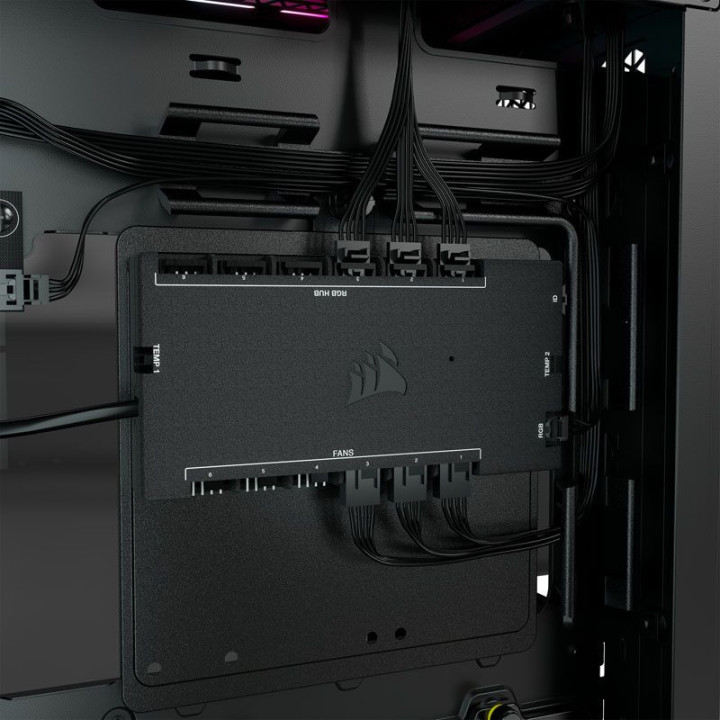 Caixa ATX Corsair 5000T iCUE RGB Preto Vidro Temperado