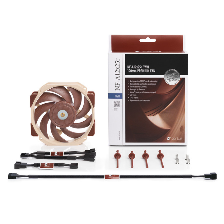Ventoinha Noctua NF-A12x25r PWM 2000 RPM 120 mm