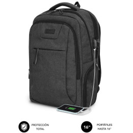 Mochila Subblim Professional Air Padding Backpack para Portáteis até 16" c/ Porta USB