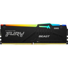 Memória Kingston Fury Beast RGB DDR5 8GB (1x8GB) 5200MHZ CL40 KF5